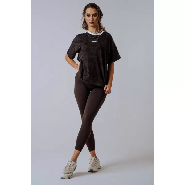  Тениска със свободна кройка POWER 894 DARK BROWN CAMO Nebbia 