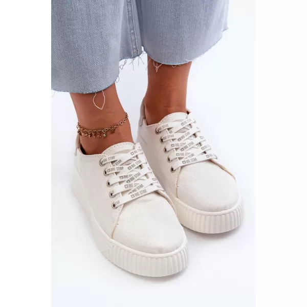  Дамски маратонки BIG STAR NN276001 WHITE Big Star Shoes 