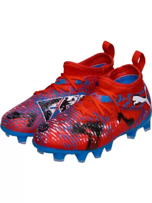 Детски обувки PUMA FUTURE 8 MATCH PLAY FG/AG JR 108750-01 ЧЕРВЕНИ/ЧЕРНИ/СИНИ/РОЗОВИ ПИКСЕЛИ