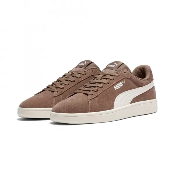  Дамски обувки PUMA SMASH 3.0 390984 НАПЪЛНО КАФЯВО/ТОПЛО БЯЛО 