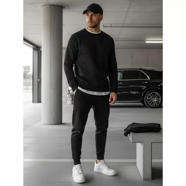  Мъжки суичър DSTREET BX2416 ЧЕРЕН 