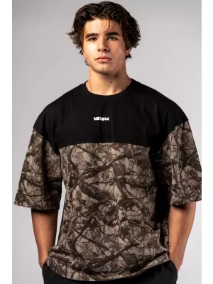 Овърсайз тениска POWER 898 LIGHT BROWN CAMO Nebbia