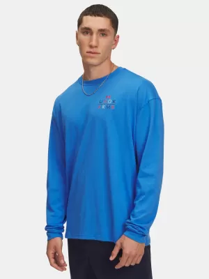 Мъжка тениска UNDER ARMOUR UA HWT MODERN SPORT OS LS 6004885-402 СИНЬО