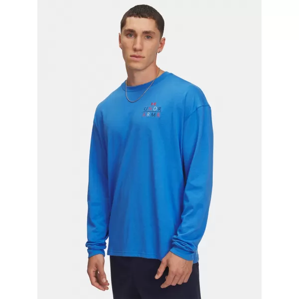  Мъжка тениска UNDER ARMOUR UA HWT MODERN SPORT OS LS 6004885-402 СИНЬО 