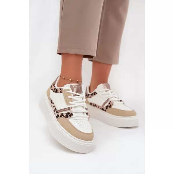  Дамски маратонки BIG STAR SS274357 WHITE/BEIGE Big Star Shoes 