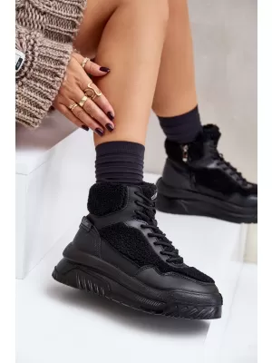 Дамски кецове LEE COOPER LCJ-24-47-3145 ЧЕРЕН