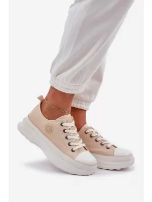 Дамски маратонки BIG STAR NN274127 BEIGE Big Star Shoes