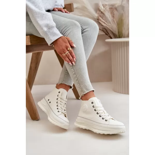  Дамски маратонки BIG STAR OO274064 WHITE Big Star Shoes 
