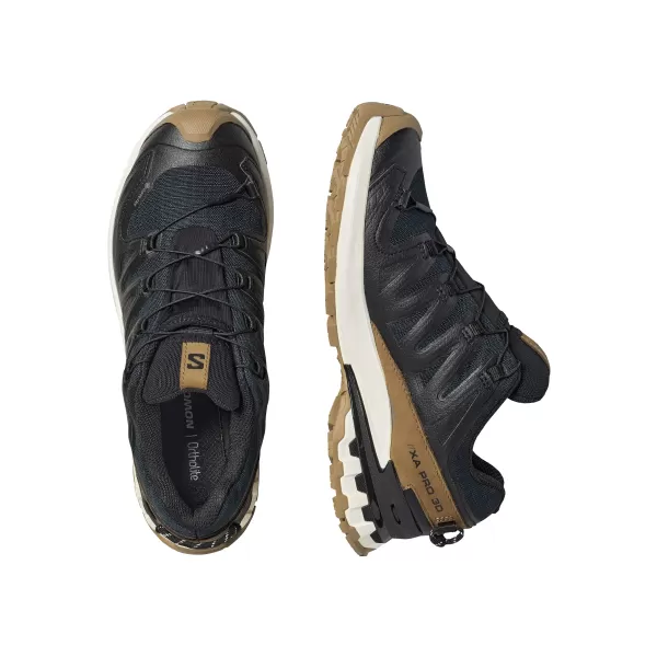  Дамски обувки SALOMON XA PRO 3D V9 GTX LIFELONG W L47999700 ЧЕРНО/КОЙОТОВО КАФЯВО/ВАНИЛОВ ЛЕД 