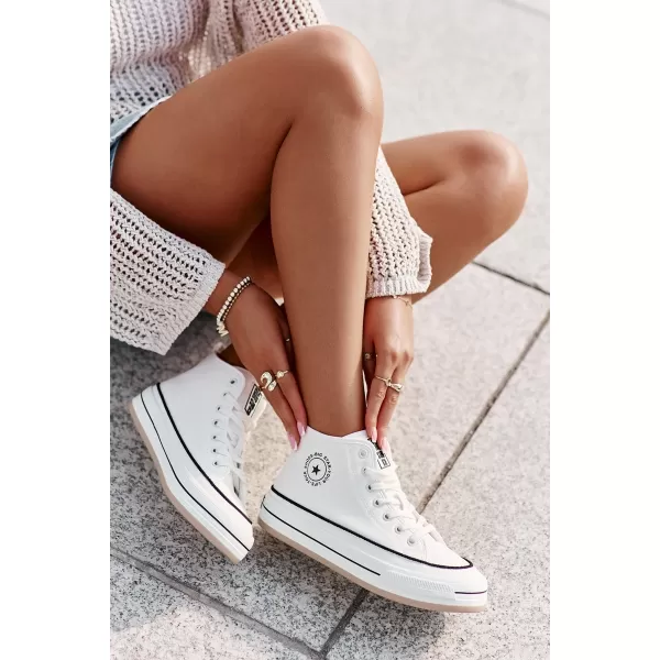  Дамски маратонки BIG STAR OO274061 WHITE Big Star Shoes 