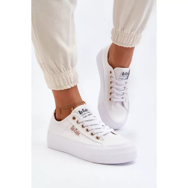  Дамски кецове LEE COOPER LCW-24-31-2725 БЯЛО 