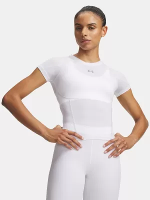 Дамска тениска UNDER ARMOUR HEATGEAR ELITE SS 6015368-100 БЯЛО