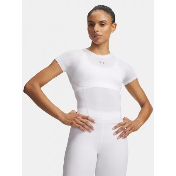  Дамска тениска UNDER ARMOUR HEATGEAR ELITE SS 6015368-100 БЯЛО 