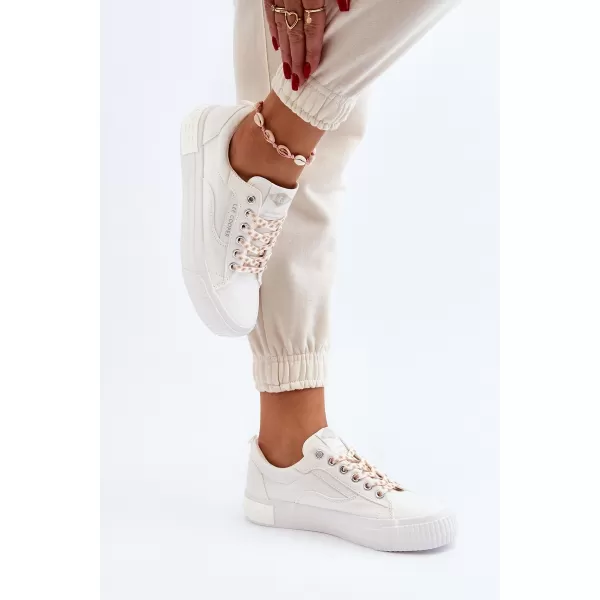  Дамски кецове LEE COOPER LCW-24-31-2170 БЯЛО 