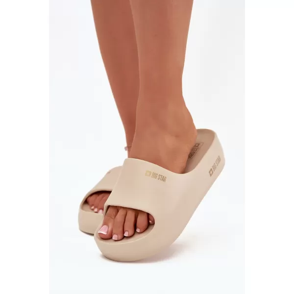  Дамски чехли BIG STAR SS274722 BEIGE Big Star Shoes 