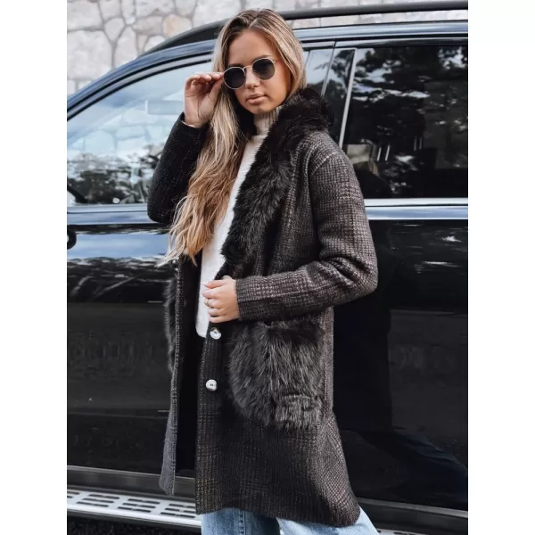  Дамско палто DSTREET TY5229 ЧЕРЕН 