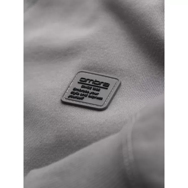  Мъжки суичър OMBRE OM-SSNZ-0243 СИВО 