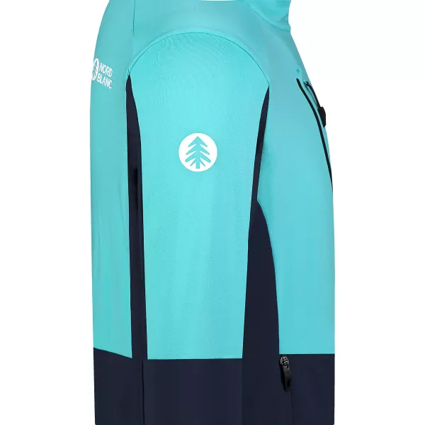  Мъжки суичър powerfleece NORDBLANC GROAN NBWFM8282 СВЕТЛО СИНЬО 