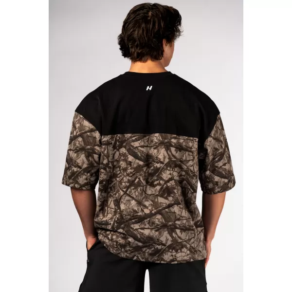  Овърсайз тениска POWER 898 LIGHT BROWN CAMO Nebbia 