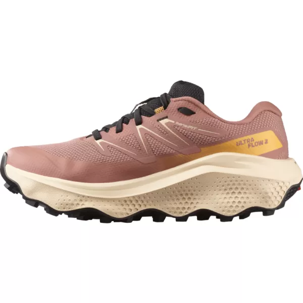  Дамски обувки SALOMON ULTRA FLOW 2 GTX W L47884500 ТРЕВА/НЕЖНА ПРАСКОВА/ТОПЛА КАЙСИЯ 