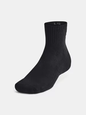 Чорапи UNDER ARMOUR UNISEX UA TC QTR (3 PÁRY) 1386372-001 ЧЕРЕН