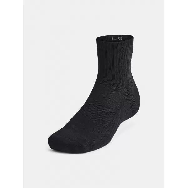  Чорапи UNDER ARMOUR UNISEX UA TC QTR (3 PÁRY) 1386372-001 ЧЕРЕН 
