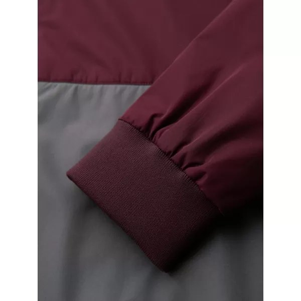  Мъжко яке OMBRE OM-JANP-0242 БОРДО-СИВО 