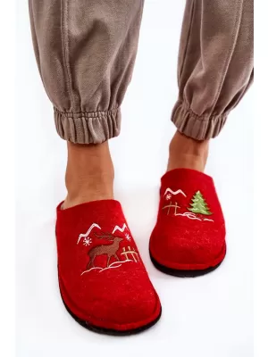 Дамски чехли BIG STAR KK276017 RED/BEIGE Big Star Shoes
