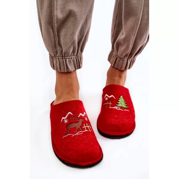  Дамски чехли BIG STAR KK276017 RED/BEIGE Big Star Shoes 