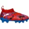 Детски обувки PUMA FUTURE 8 MATCH PLAY FG/AG JR 108750-01 ЧЕРВЕНИ/ЧЕРНИ/СИНИ/РОЗОВИ ПИКСЕЛИ