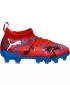 Детски обувки PUMA FUTURE 8 MATCH PLAY FG/AG JR 108750-01 ЧЕРВЕНИ/ЧЕРНИ/СИНИ/РОЗОВИ ПИКСЕЛИ