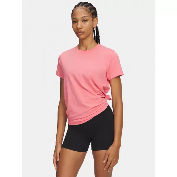  Дамска тениска UNDER ARMOUR UA RIVAL CORE SS 1383648-601 РОЗОВО 