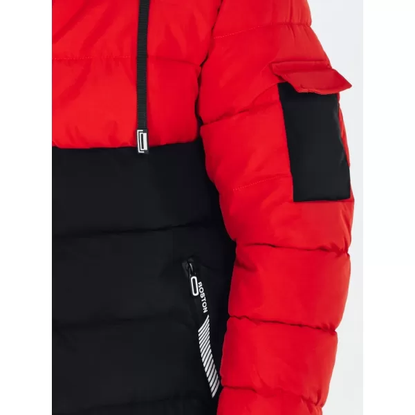  Мъжко яке DSTREET TX5100 ЧЕРНО/ЧЕРВЕНО 