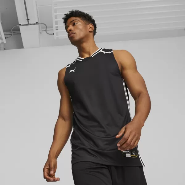  Мъжка функционална тениска PUMA HOOPS TEAM GAME JERSEY 676628-01 ПУМА ЧЕРНА 