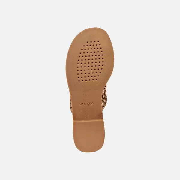  Дамски чехли GEOX MADDALUSIAC G013192 КАФЯВО 