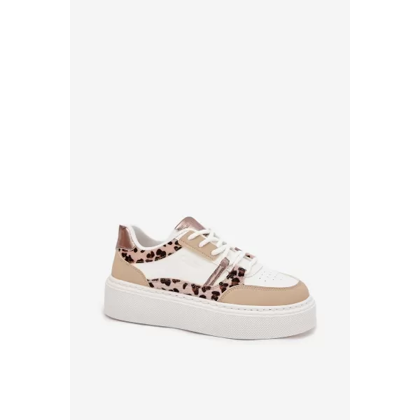  Дамски маратонки BIG STAR SS274357 WHITE/BEIGE Big Star Shoes 