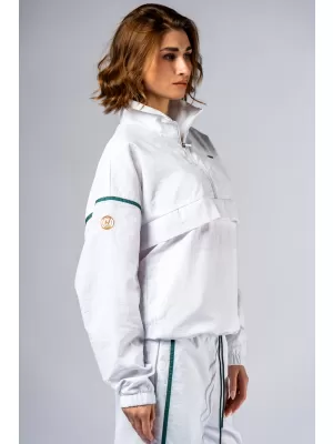 Суичър Clubhouse с половин цип CLUB DOR 644 WHITE Nebbia