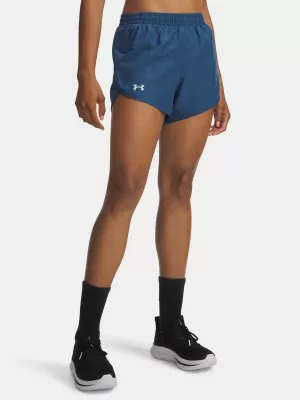 Дамски шорти UNDER ARMOUR UA FLY BY 3'' SHORTS 1382438-498 СИНЬО