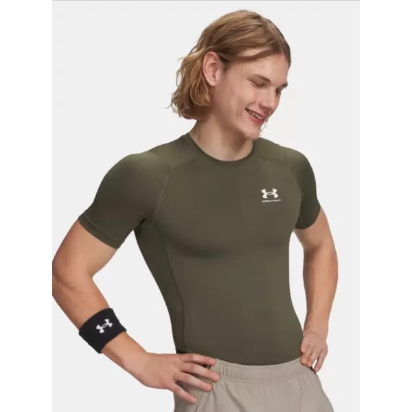  Мъжка тениска UNDER ARMOUR HG ARMOUR COMP SS 1361518-390 ЗЕЛЕНО 
