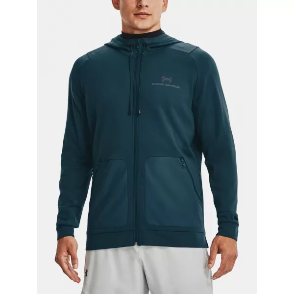  Мъжки суичър UNDER ARMOUR RUSH ALL PURPOSE FZ HD СИНЬО 