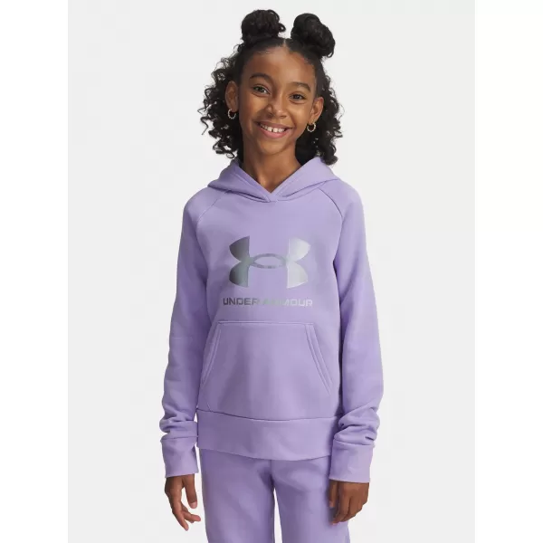  Суичър за момиче UNDER ARMOUR UA RIVAL FLC SHIMMER HDY 6004118-538 ЛИЛАВО 