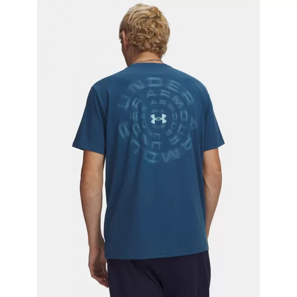  Мъжка тениска UNDER ARMOUR M BLUR WM SS 6009248-498 СИНЬО 