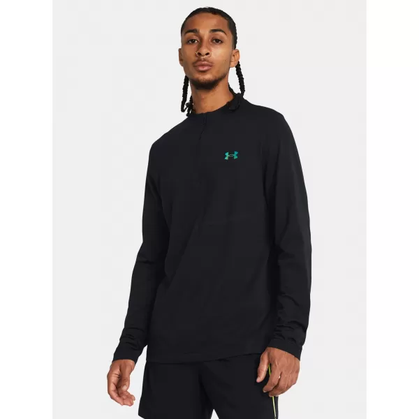  Мъжка тениска UNDER ARMOUR VANISH ELITE SEAMLESS 1/4 ZP 1382798-001 ЧЕРЕН 