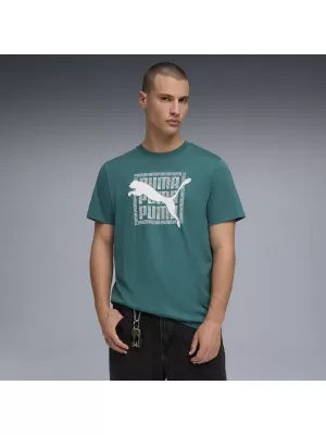 Мъжка тениска PUMA GRAPHIC TEE 691775_41 ИЗУМРУДЕН ЛЕД