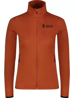 Дамски суичър powerfleece NORDBLANC SEDGE NBWFL8291 КАФЯВО