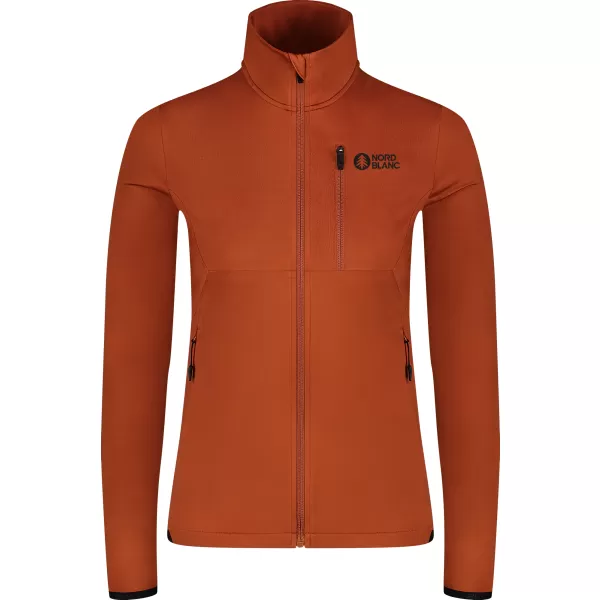  Дамски суичър powerfleece NORDBLANC SEDGE NBWFL8291 КАФЯВО 