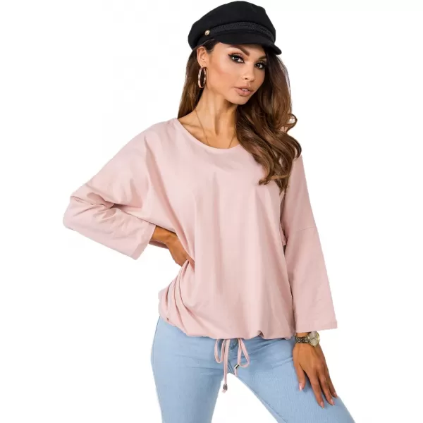  Дамска блуза BASIC FEEL GOOD TP-BZ-5472.00P ЯРКО РОЗОВО 