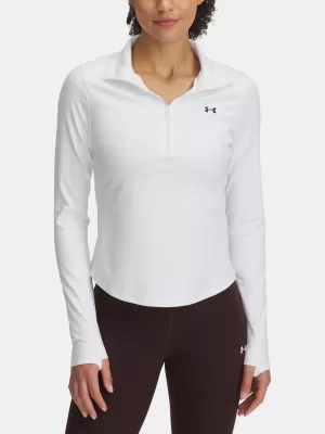 Дамска тениска UNDER ARMOUR MOTION 1/2 ZIP EMEA 6001618-100 БЯЛО