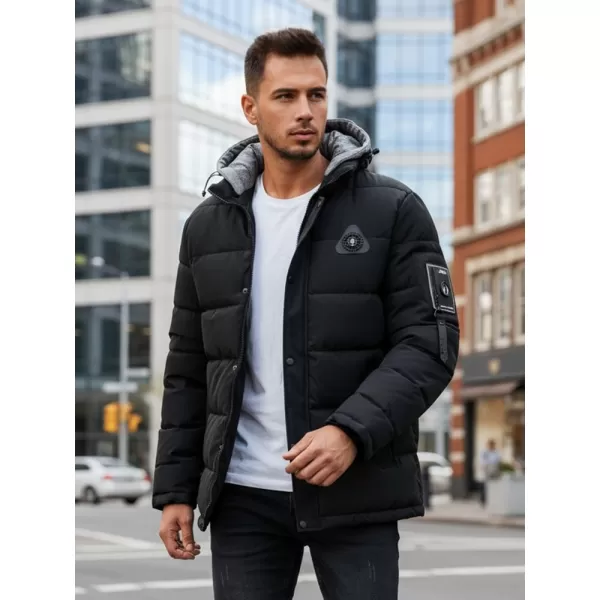  Мъжко яке DSTREET TX5091 ЧЕРЕН 