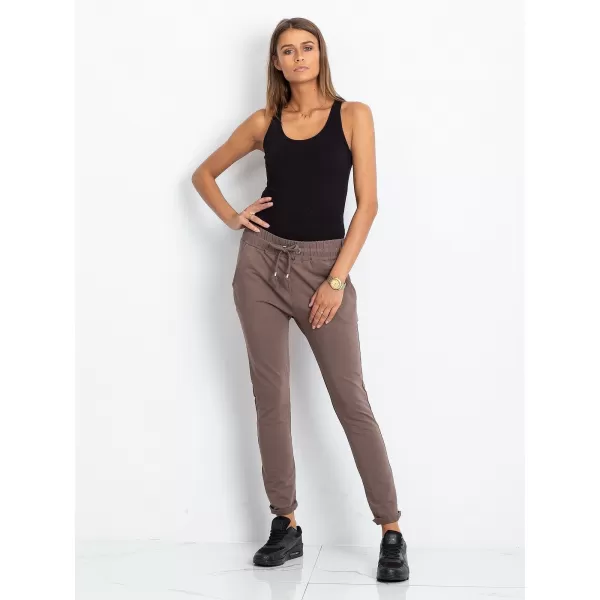  Дамски спортен панталон BASIC FEEL GOOD RV-DR-3698.08X КАФЯВО 